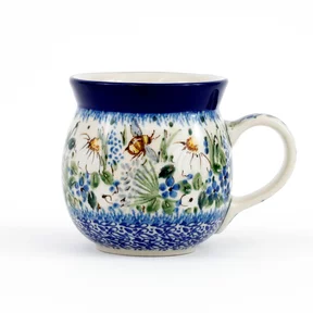 Kubek 005 - 0,2 l<br>U5290 Pszczółki w Ogrodzie <br>Ceramika Artystyczna Bolesławiec